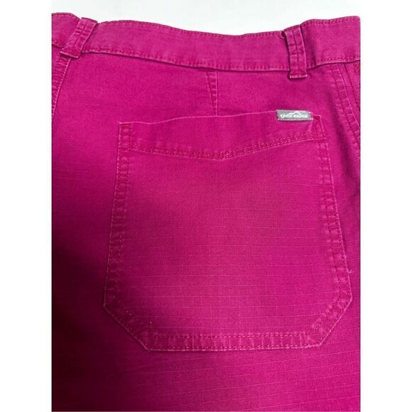 Eddie Bauer Women’s Chino Shorts Burgundy Size 14 - Picture 8 of 9